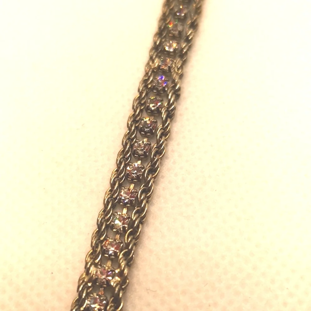 Vintage 1970's Swarovski crystal tennis bracelet - Picture 6 of 6